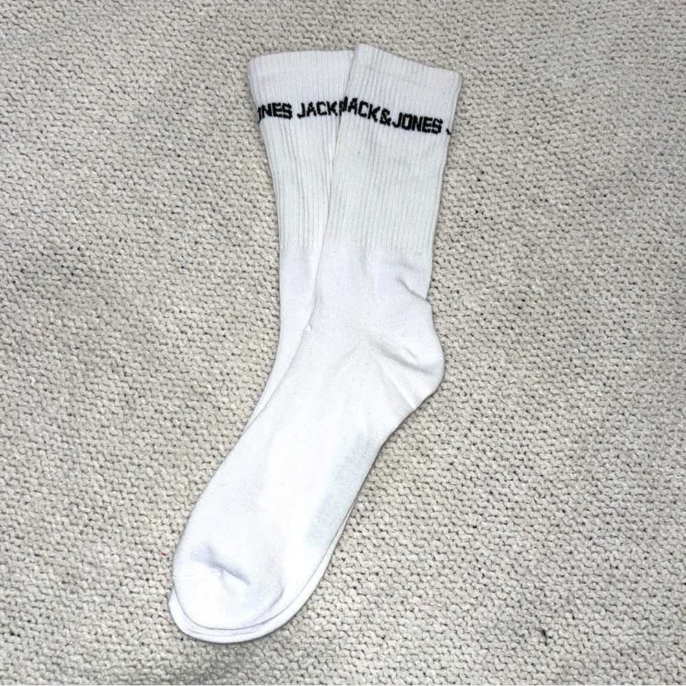 Jack Jones men’s Crew Socks white